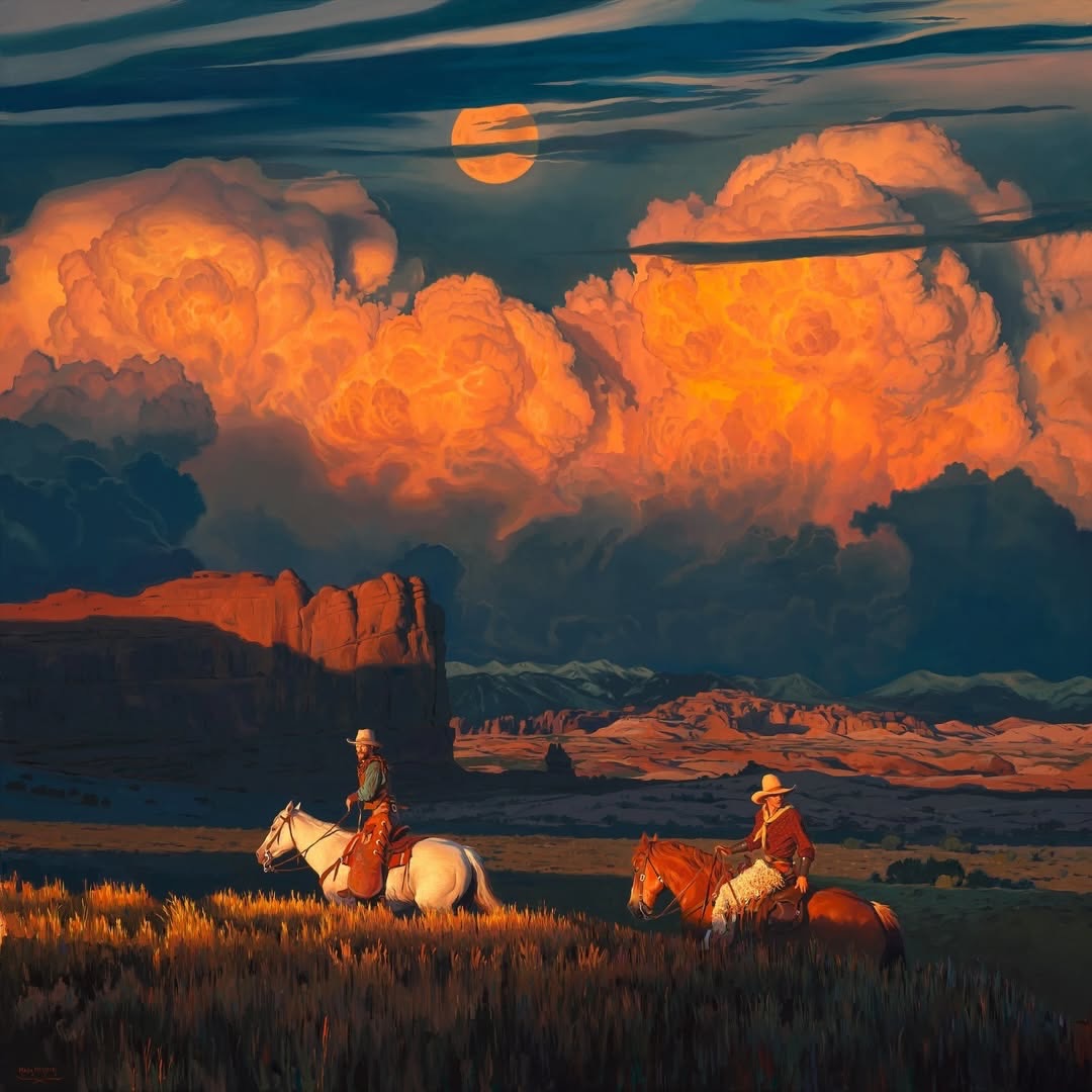 DailyClassicArt's tweet photo. Mark Maggior - "Under the Eye of Yuttahih" (2023) https://t.co/f7Or5sP0kW
