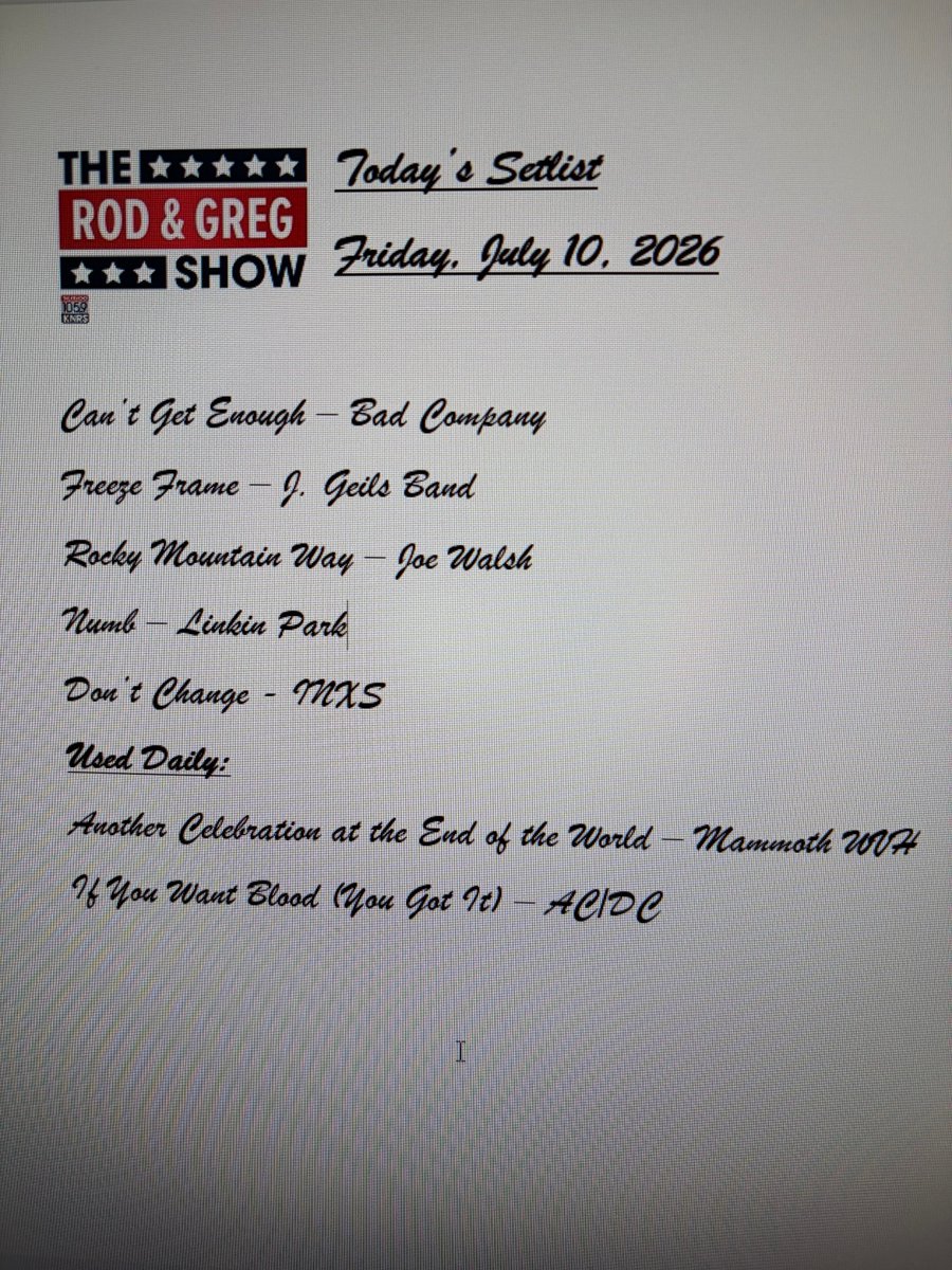 The Rod and Greg Show tweet media