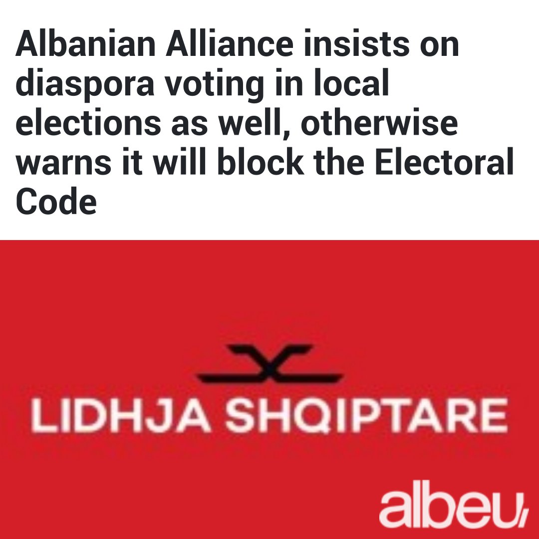 albeucom's tweet photo. The Albanian Alliance announced that, during several months of negotiations on amendments to the Electoral Code, it presented its proposals on electoral districts, the financing model and a number of other issues, while working toward reaching consensus.

https://t.co/1MhRaMQkP8 https://t.co/awVSfvJVuQ