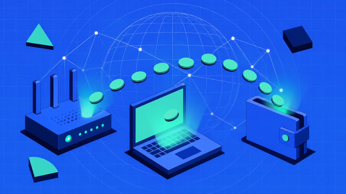 ProxionDePIN's tweet photo. Your connection does nothing for most of the day. 
Point the Proxion node at it and that dead time starts pulling small jobs in the background, each paying out to your wallet.

No rig, no extra gear, the node and its signed results run on devnet already. Payouts switch on once mainnet lands.

https://t.co/tNcQdK9Apn