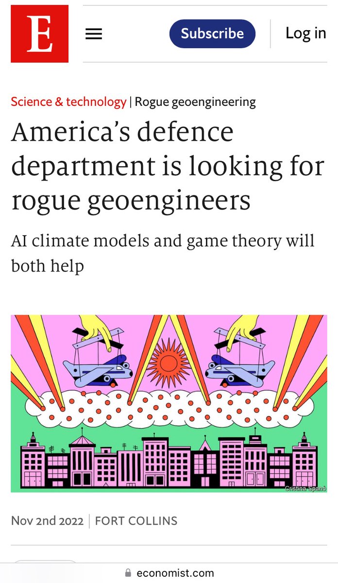 Empecinado101's tweet photo. @AlejandroCence2 Se llama ingeniería del clima y sí, de forma global, coordinada y continuada no se había utilizado hasta ahora. Es un crimen contra la humanidad y la biosfera que hay que denunciar sin descanso. El nivel de contaminación que está provocando no tiene precedentes. Criminales. https://t.co/V8vZAWxkgO
