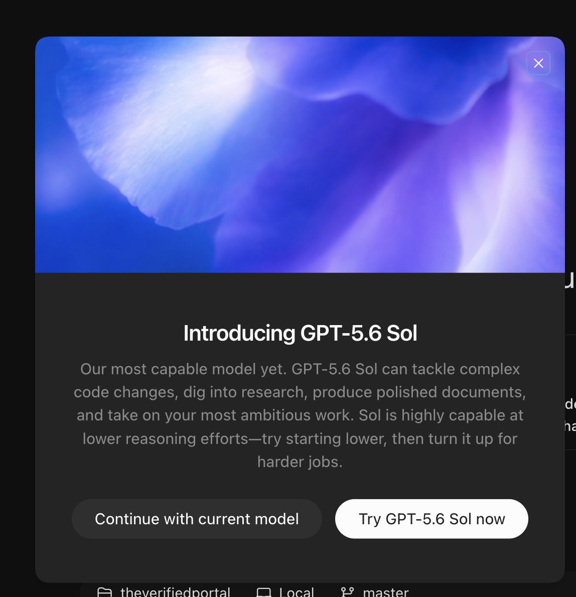 achourdev's tweet photo. finally 5.6 sol is here for me https://t.co/0GVn7v7G6R