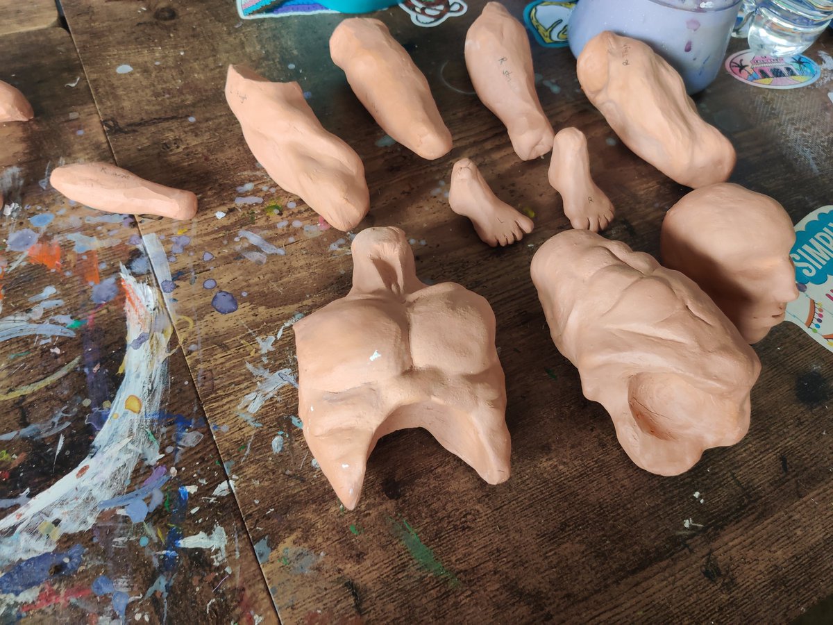 flinsapocalypse's tweet photo. Been working on a #Mydei ball jointed doll since his release but uh. The studio that was firing the pieces for me went out of business. I don't have the material to finish him at home, unless I switch halfway to air dry clay

I'm gonna sand the pieces then figure it out https://t.co/ne8Z9m7vtr