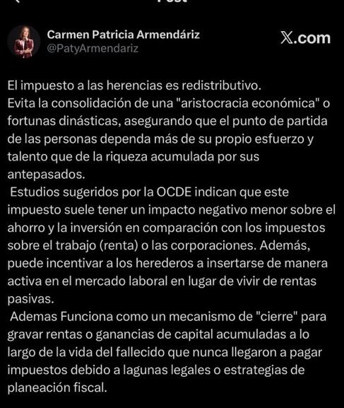 EmilioVallejoRL's tweet photo. Oye @PatyArmendariz, ¿Y si mejor redistribuyes tu propia riqueza construida como empresaria rentista en lugar de fijar tus garras populistas sobre la casita de INFONAVIT que muchísimos mexicanos dejarán en herencia a su descendencia? https://t.co/ntKZ8GeknM