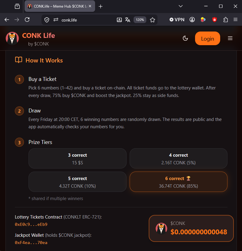 ShibaPoCONK's tweet photo. New to $CONK lottery? How it works 👇 https://t.co/OszvEtksdS