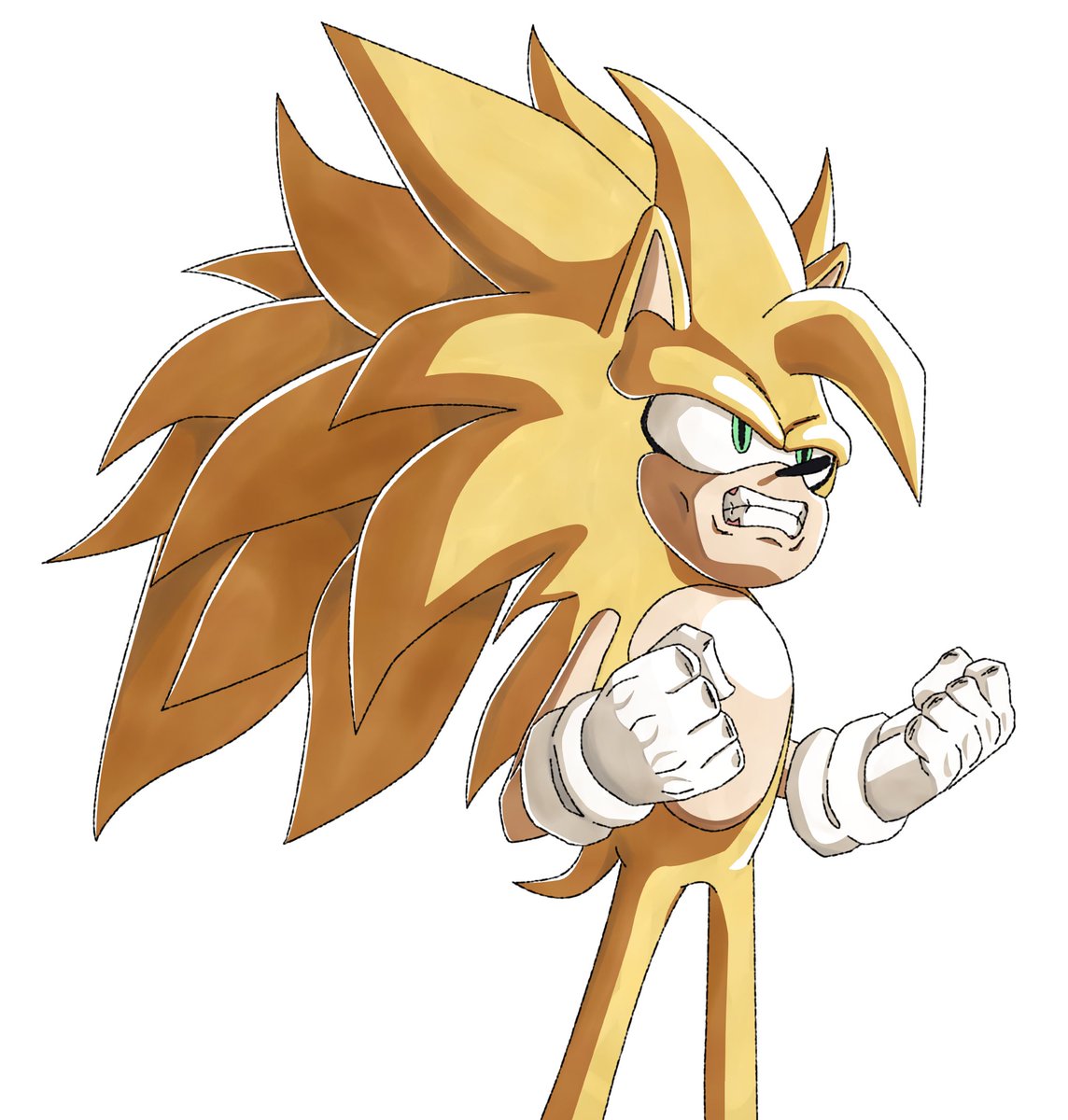 Chiotte_'s tweet photo. "🗣️I'M VERY ANGRY"

Based off this drawing by @Rit_CHILL :
https://t.co/Ss58M2eOoQ

#fanmade #fanart #SonicTheHedegehog #dbz #ssj3 https://t.co/KHKoANRqjb