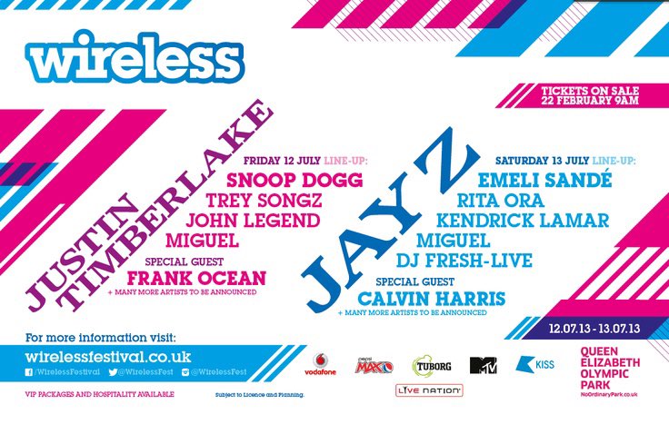 OBSXSSION1's tweet photo. 2013 wireless I paid £110 for a 2 day ticket. https://t.co/nvTD2LUoRX