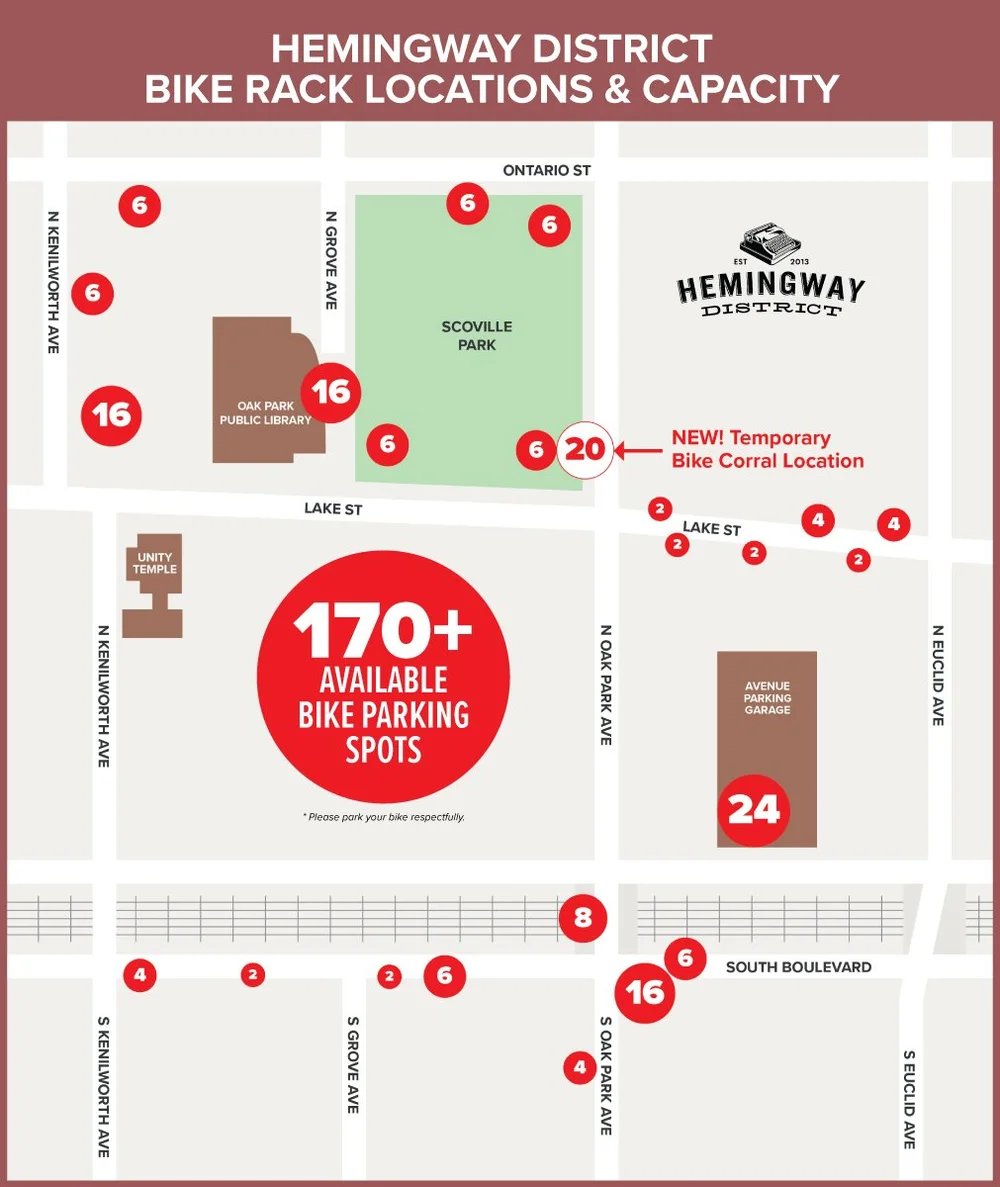 vopnews's tweet photo. Supporting local Hemingway District businesses by participating in the Bike to the Biz campaign! Shop and eat during the 2026 reconstruction of #OakPark Avenue, save your receipts and enter to win monthly drawings for $250 in Biker Bucks! More info: https://t.co/nBmK69Vwc5 https://t.co/4VDGfXuZYa
