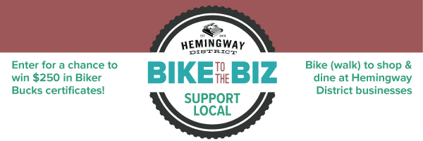 vopnews's tweet photo. Supporting local Hemingway District businesses by participating in the Bike to the Biz campaign! Shop and eat during the 2026 reconstruction of #OakPark Avenue, save your receipts and enter to win monthly drawings for $250 in Biker Bucks! More info: https://t.co/nBmK69Vwc5 https://t.co/4VDGfXuZYa