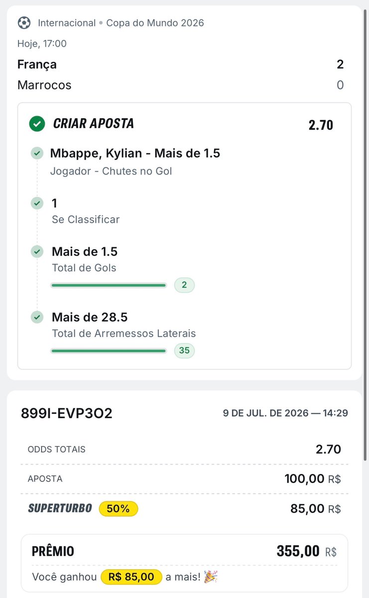 Bigodedabet_'s tweet photo. Quem não ganhou dinheiro na França hoje pode parar hehehehe 😋 https://t.co/ZB4wHULP1c
