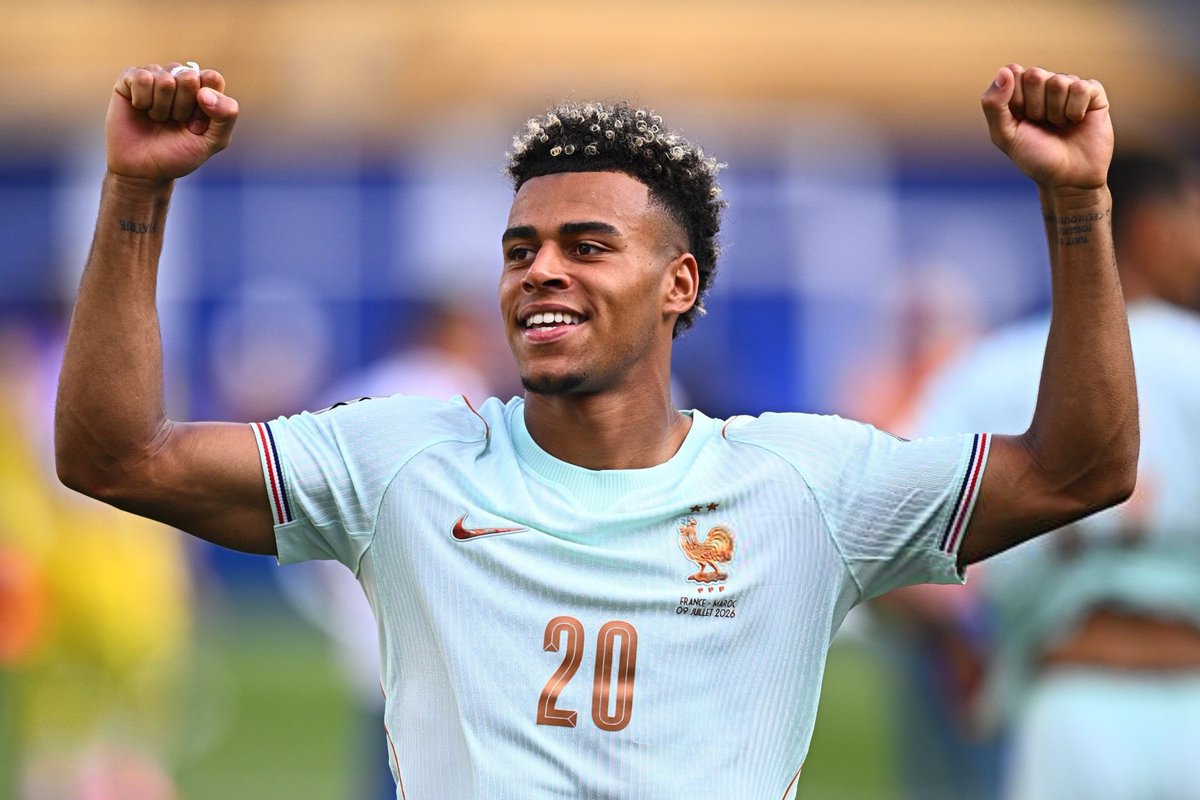 TouchlineX's tweet photo. 🔥🚨 Desiré Doué had an UNDERRATED performance vs Morocco!

• 77 minutes played
• 1 assist
• 3 chances created
• 3 defensive contributions
• 65 touches
• 2 touches in opposition box
• 2 dribbles
• 1 passes into final third
• 3 defensive contributions
• 2 tackles
• 1 interceptions
• 6 recoveries
• 5 ground duels won