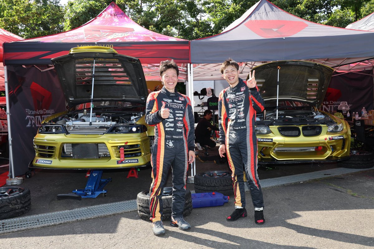 KomeKomeKazoku's tweet photo. SUGO単走予選日ー！

まずは練習からシャキッと！

#TRINITYRacing
#CUSCO
#ORC
#PITORC
#TAKMOカープロテクションズ
#Winmax
#TMS
#BRIDE
#FactoryBASE
#CARU
#Ring's
#WorkshopREVIVER
#KPgarage
#CLKwelding https://t.co/PUm5lt90Iy