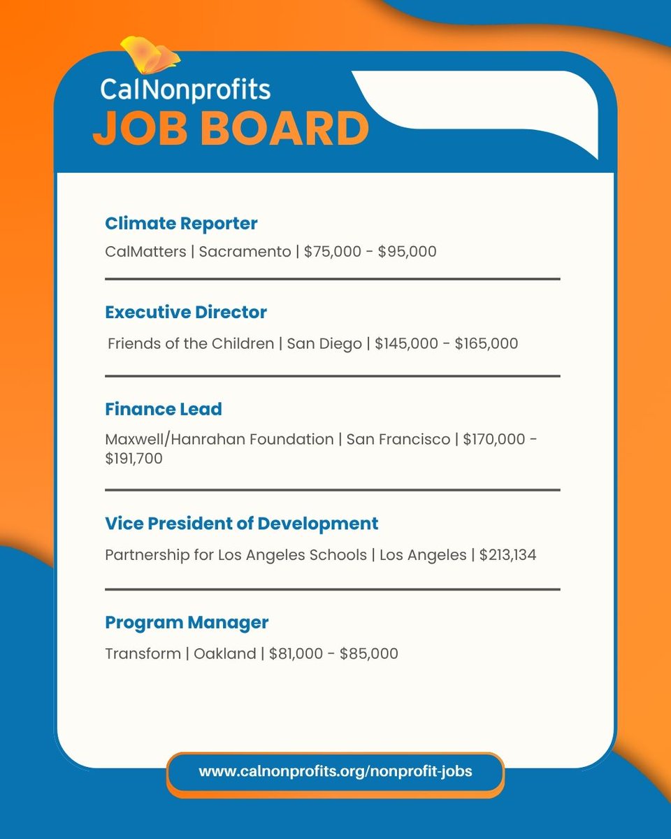 CalNonprofits's tweet photo. #JobAlert!

Looking for your next opportunity to make an impact? Explore the latest nonprofit job openings on the CalNonprofits Job Board.

Find a role that aligns with your passion and purpose: https://t.co/rPb0rbC95a https://t.co/9nZBuVlaww