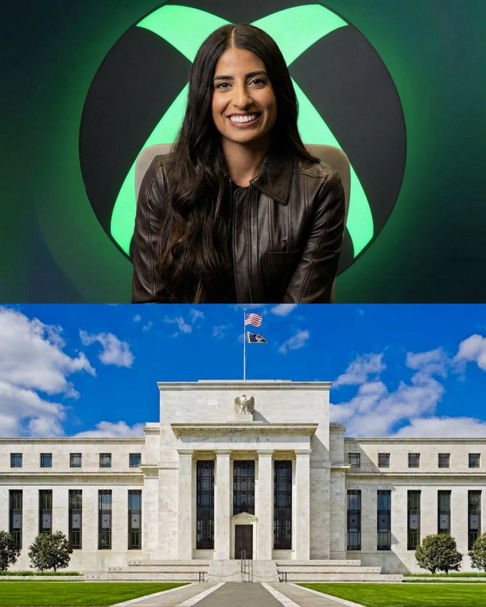 LegionLooterana's tweet photo. 🚨BOMBAZO FEDERAL  💥 
#AshaSharma, CEO de #XBOX, ha sido nombrada asesora de la Reserva Federal de los Estados Unidos
#Xbox #GamingNews https://t.co/foWe20xYxi