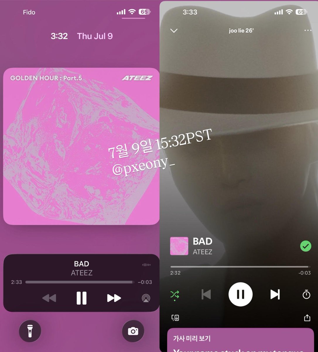 pxeony_'s tweet photo. @ATEEZofficial spotify
#ATEEZ #에이티즈 #GOLDENHOUR #GOLDENHOUR_Part5 #BAD #스밍_dont_stop https://t.co/uqgIjkwAJt