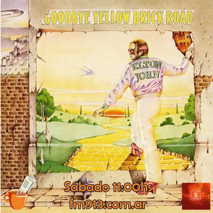 NoticiasDes's tweet photo. El séptimo álbum de Elton John de 1973 es ENORME. No sólo en extensión sino en el enfoque de su pop rock setentoso que nos brinda muchísimos conocidos hitazos del pianista y varios estilos dominados con maestría. Este Sábado te hablamos de Goodbye Yellow Brick Road https://t.co/fodUHIYBsv