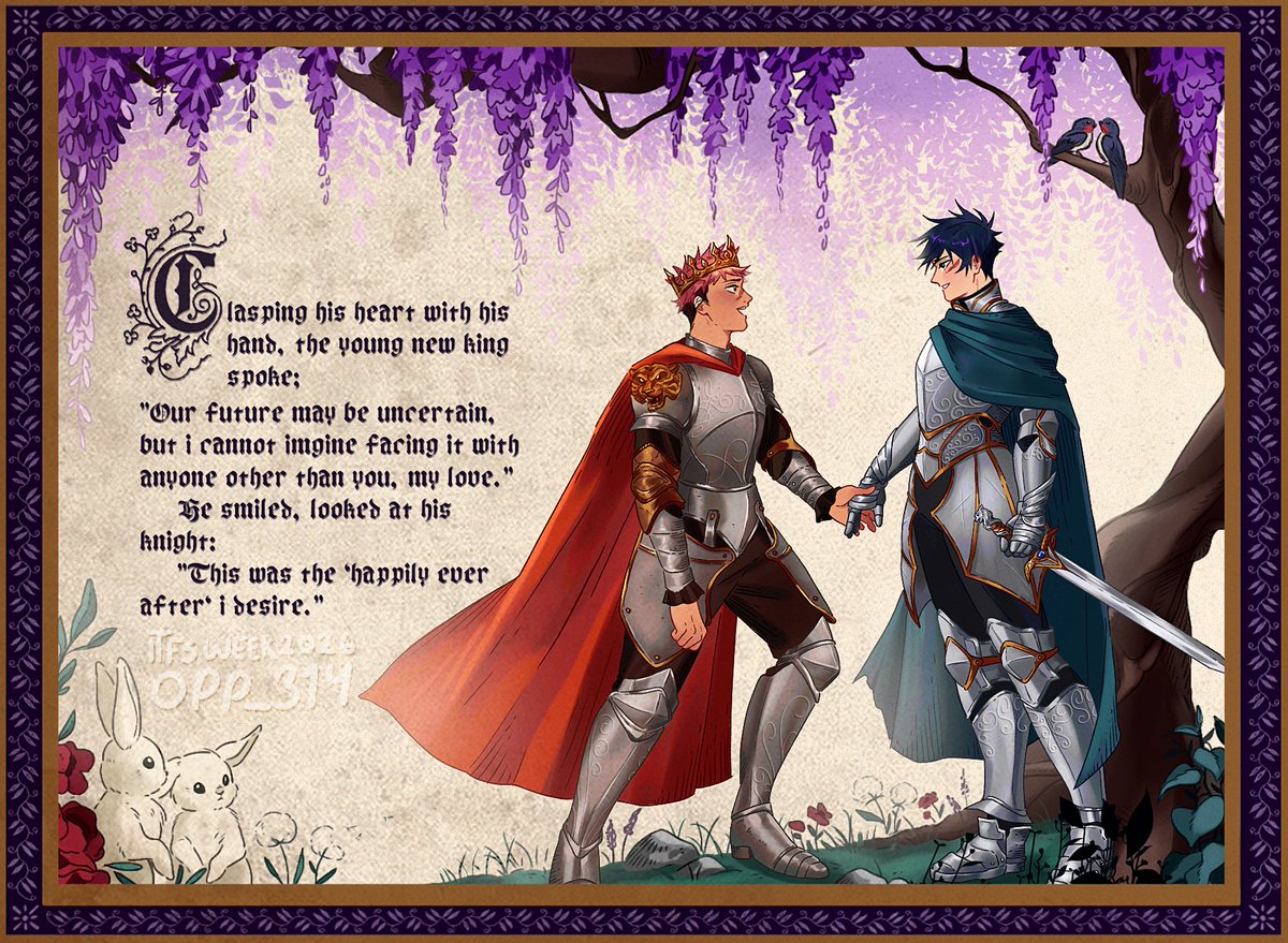 Opp_314's tweet photo. "Once upon a time, there were two boys in love... " 

#ITFSWEEK2026 day 9: Prince and Knight 👑 🗡️ https://t.co/tWdDuDIutb