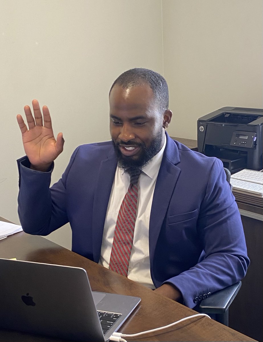 WolfLawLLC's tweet photo. Meet the newest member of the Wolf Law and Colorado Bar, William Montgomery! He was sworn in today as a new lawyer but it is not the first oath for him. He is a veteran of the @USArmy and former college athlete. He will bring the same values to criminal defense. Welcome William! https://t.co/7N6KP5nS02