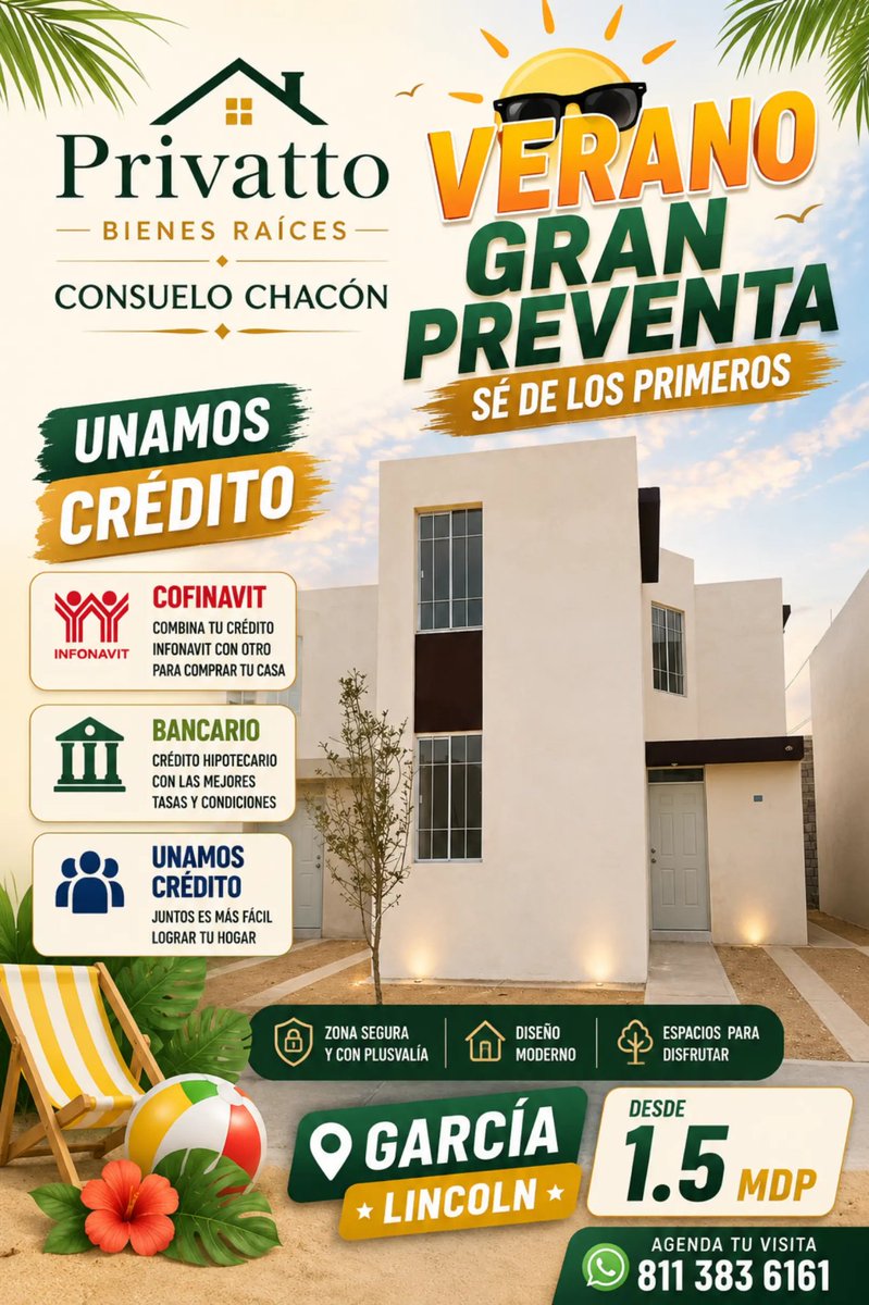 chely71's tweet photo. 🤷‍♀️ ¿Tu monto de crédito no es suficiente? ...

                 🫶¡ÚNELO! 👩‍❤️‍👩

Y Estrena  en Sector Residencial desde  $1,500,000 
            ❤️ GARCIA ❤️

📱8113836161

 INFONAVIT
🏤COFINAVIT 
 🏦BANCARIO
💰 CONTADO

https://t.co/c3HJhs14Ph
No esperes más 🏃🏃 https://t.co/T2B7wjRy0t