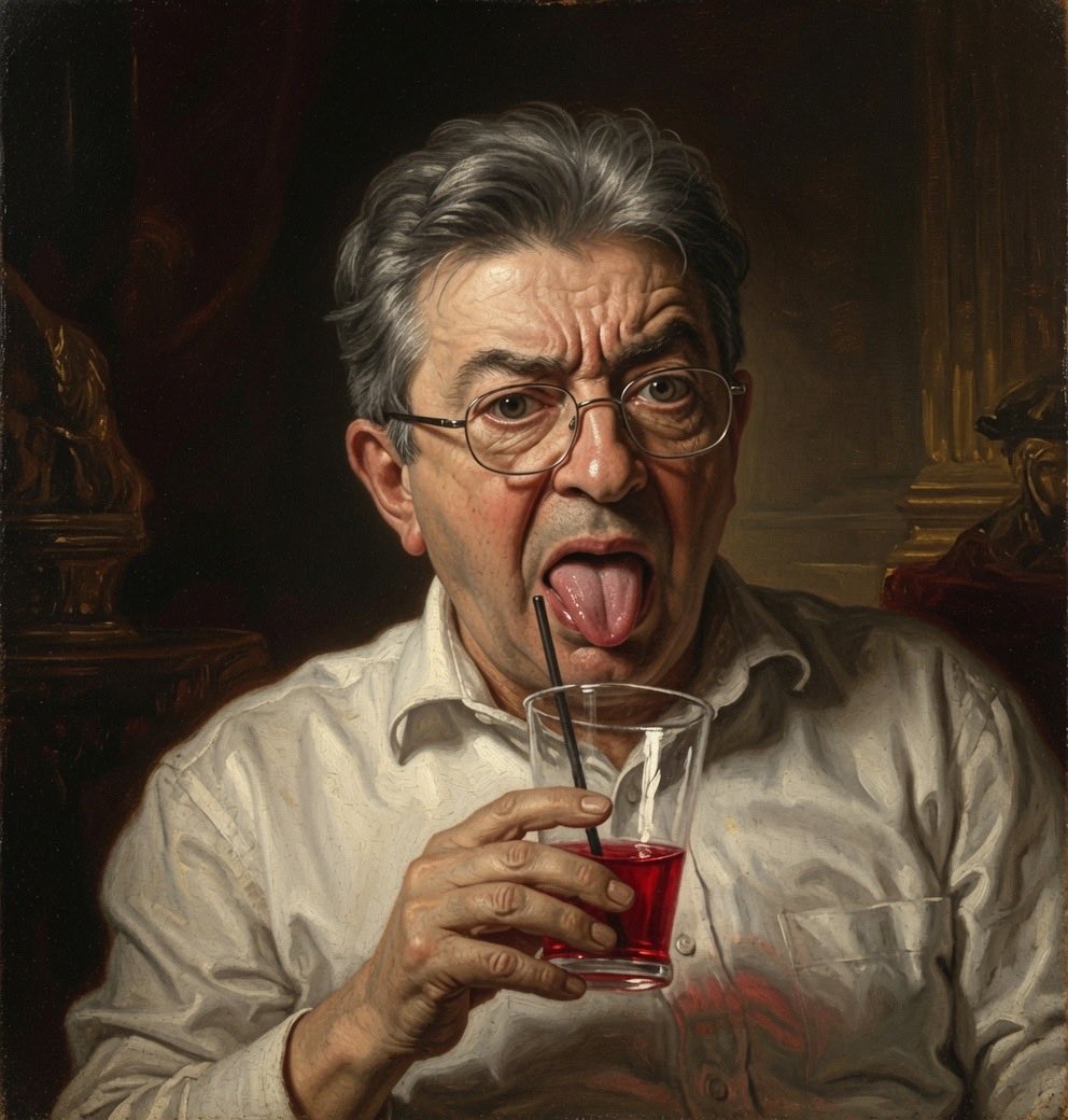 _saintete_pepe's tweet photo. Peinture à l’huile du 19eme, intitulé « l’homme qui haïssait la France » https://t.co/ogJDO240UP