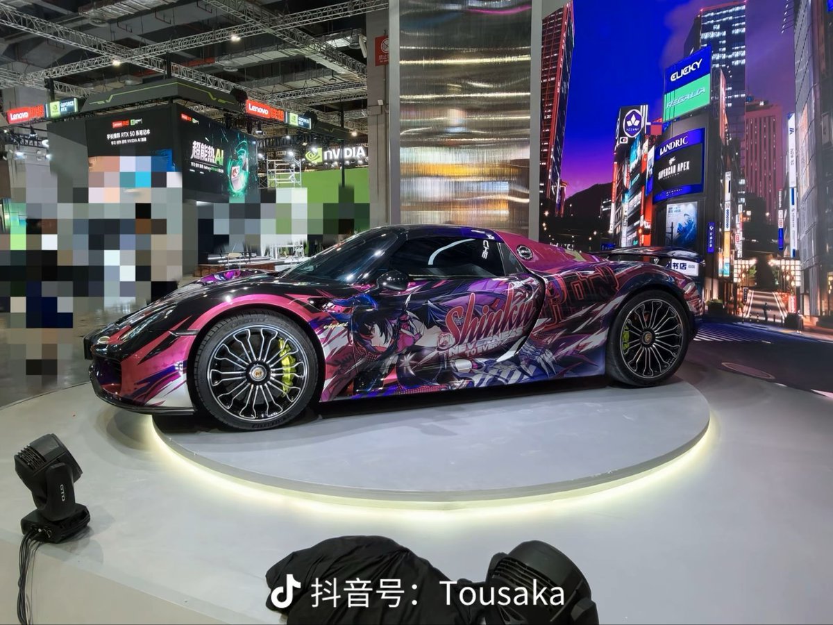 Azusa_009's tweet photo. BiliBili  World in ShangHai
Porsche 918 Spyder
For Shinku
#NTE https://t.co/nimnw3gp18