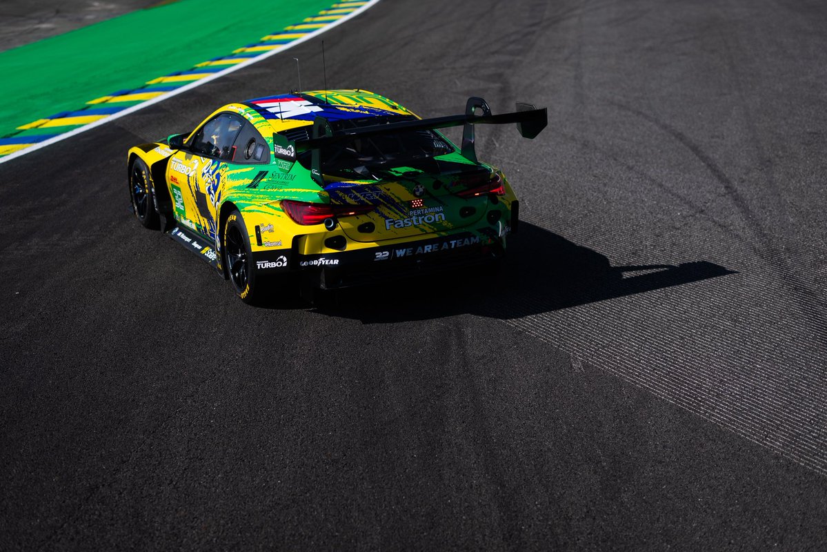 followWRT's tweet photo. #32 brings Brazilian flair to Team WRT’s LMGT3 São Paulo stable 🇧🇷

Sean Gelael, Darren Leung and local hero, Augusto Farfus, are ready to take on the 6 Hours of São Paulo in their stand-out BMW M4 GT3 EVO. 

The FIA WEC action kicks off on Friday 🙌🏼 https://t.co/TnB2NFWC3z
