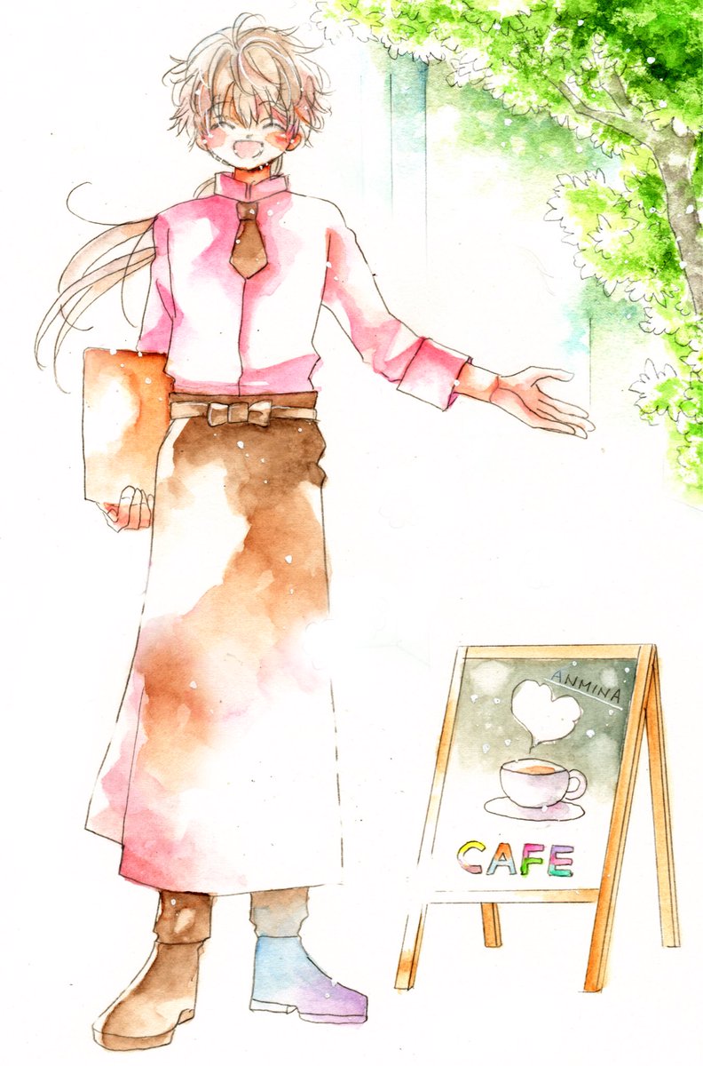 miz_iros's tweet photo. ゼノくんhappy birthday！
過去絵ですがわっしょい！（アナログ水彩多めです）
ゼノはいいぞ！アンミナはいいぞ〜 https://t.co/u5jAdKNIRN