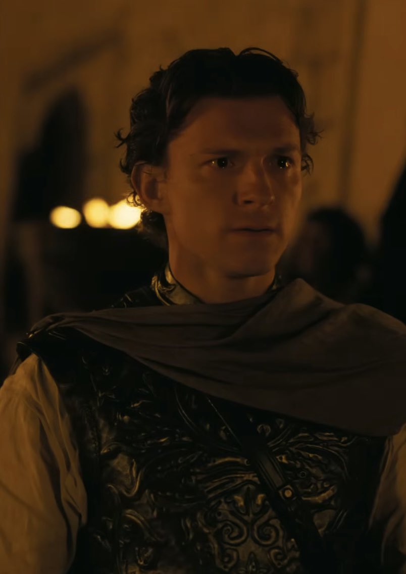 FilmUpdates's tweet photo. Tom Holland shares how his mother reacted after watching ‘THE ODYSSEY’ at the premiere:

“After the movie finished, the credits are rolling, there’s not a dry eye in the house, and then my mom puts her hand on my knee and goes: ‘I didn’t realize you had such a big part on this!’” https://t.co/8F9OHjuTNA
