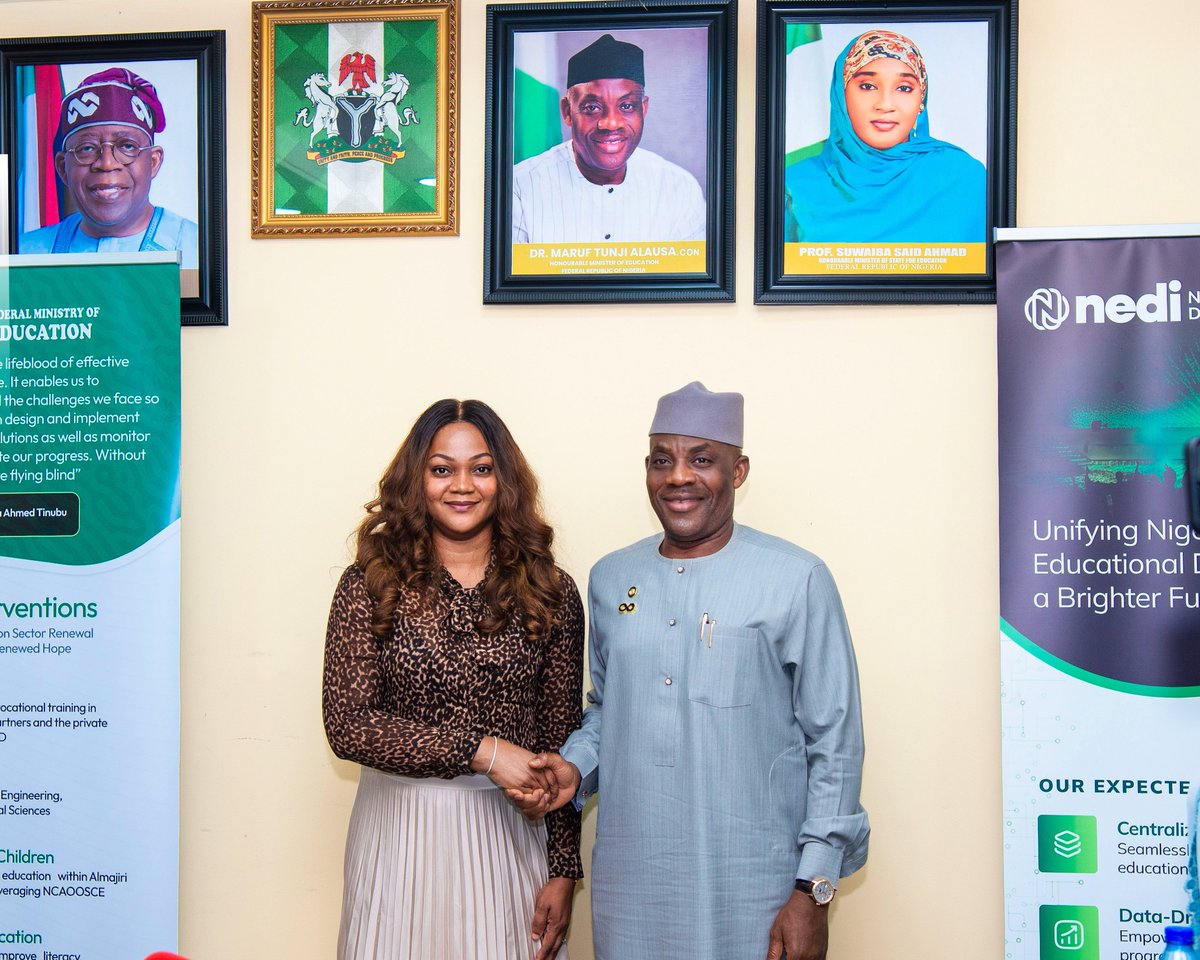 EngrAbisoye's tweet photo. As part of our ongoing strategic engagements to drive the implementation of the NIMC Act 2026, I paid a working visit to the Honourable Minister of Education, Dr. Tunji Alausa.

Our discussions focused on strengthening collaboration between NIMC and the Federal Ministry of Education to leverage secure digital identity in advancing education service delivery, improving access to government programmes, enhancing data integrity, and supporting evidence-based planning across the education sector.

I appreciate the Honourable Minister for his warm reception and shared commitment to harnessing trusted digital identity as a catalyst for innovation, inclusion, and national development.

Together, we are building a stronger digital identity ecosystem that supports quality education and empowers every Nigerian.

#NIMC #DIGITALIDENTITY #NIMCAct2026