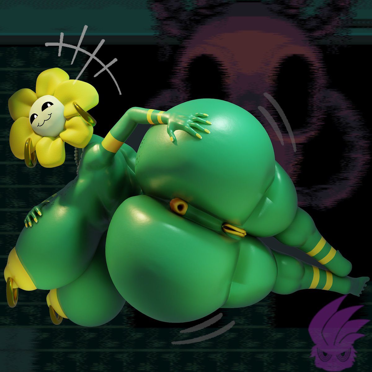 LewdEnder's tweet photo. Huh, I don't know about you guys but I wanna stick my [Heart shaped object] in there~

Saw this amazing milf Flowey model by @JaebloRocks and I knew I HAD to do something with it~ https://t.co/urvC4dRuQF