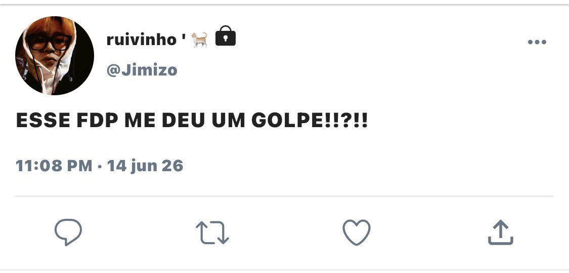 aryjiks's tweet photo. Uma #jikookau onde…

Jimin passou semanas fazendo de tudo para adotar o gatinho do Jungkook, totalmente apegado ao bicho. 

Mas no dia da entrega…

Jungkook avisa que não vai mais doar e o bloqueia em tudo. https://t.co/uGiNL2aiNt