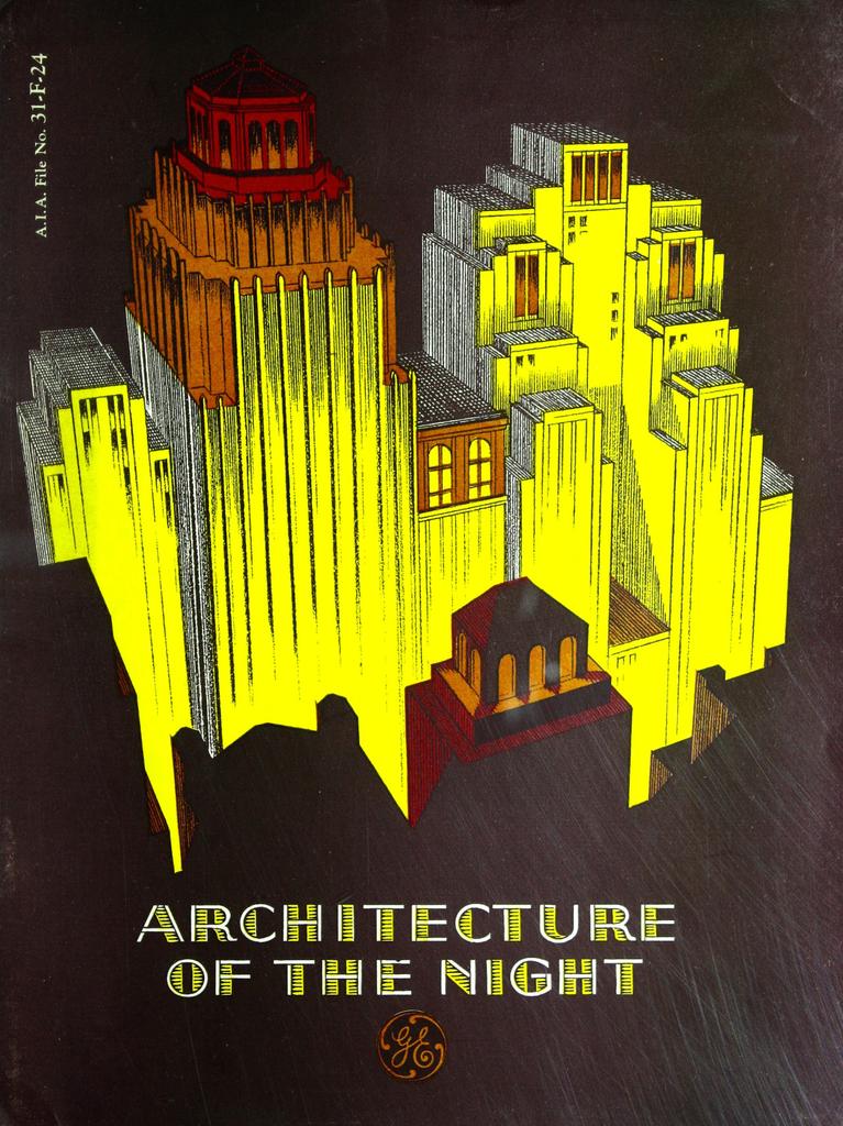 PulpLibrarian's tweet photo. Architecture Of The Night. General Electric booklet, 1930. https://t.co/wZZqWMNfNv