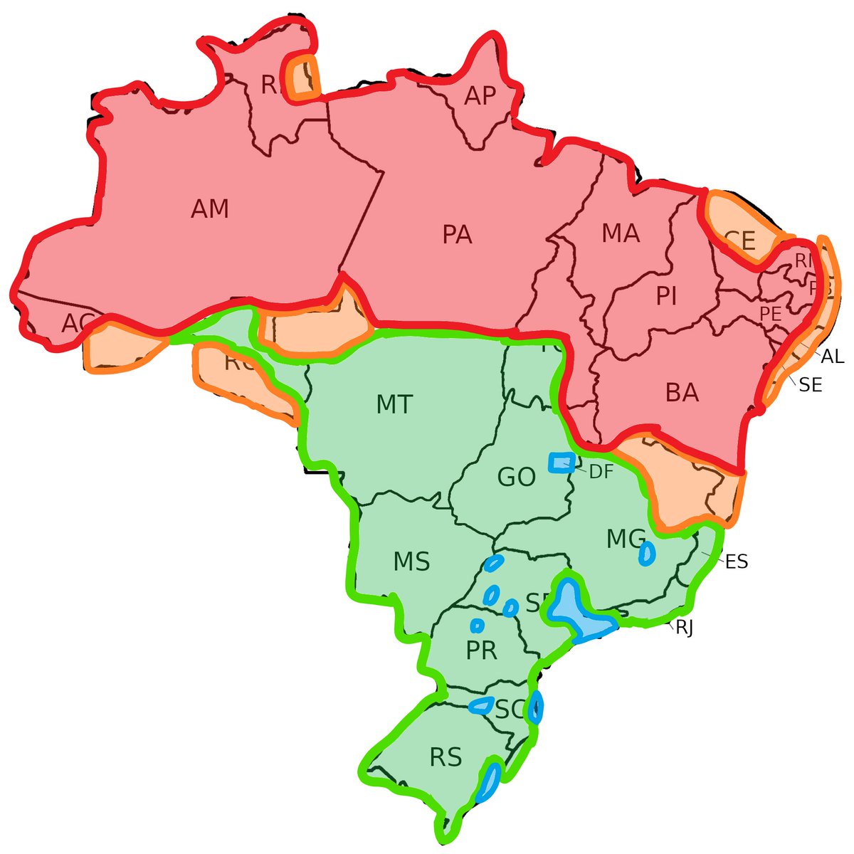 Geo_Menes's tweet photo. Melhores e piores regiões do Bostil para se viver.

🟦 Bom pra viver
🟩 Dá pra viver
🟧 Melhor evitar
🟥 LIXO TOTAL https://t.co/QFPzKy318J