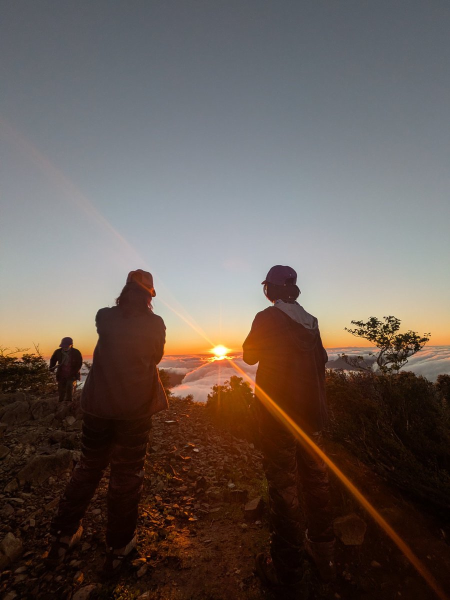 ajtjwpja's tweet photo. やましいチャンネル日の出チャレンジはこのためにあったんだ……祖母山さんからの雲海日の出🌅 https://t.co/vfJpTWNZJ0