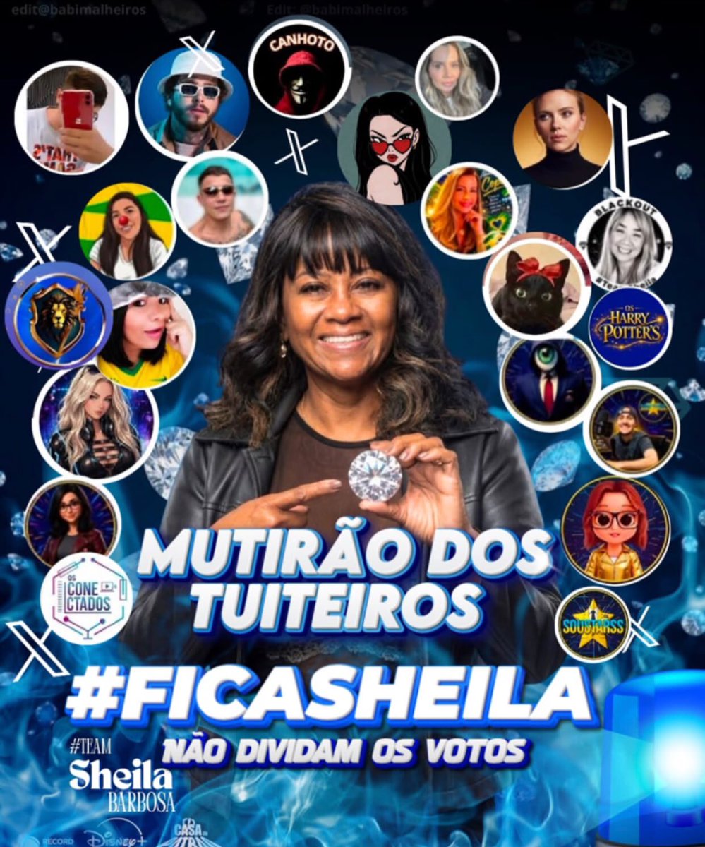 SheilaBarbosaOf's tweet photo. *MUTIRÃO DOS TWITEIROS*

✅ CADA VOTO NO PICPAY IMPORTA.

✅ A CADA 10 VOTOS COMENTE UM EMOJI! NÃO ESQUEÇA DE DEIXAR O SEU VOTO NO PICPAY TAMBÉM.

Estamos votando para FICA SHEILA!

✅ Meta: 1 K respostas

⏰  Mutirão com duração de  5 horas.

➡ VOTO PICPAY: https://t.co/iF9M93x4YU

➡ VOTO TORCIDA: https://t.co/tdKGfdR1AX…

SEM DIVISÃO DE VOTOS!
#TeamSheila #ACasaDoPatrão #FicaSheila