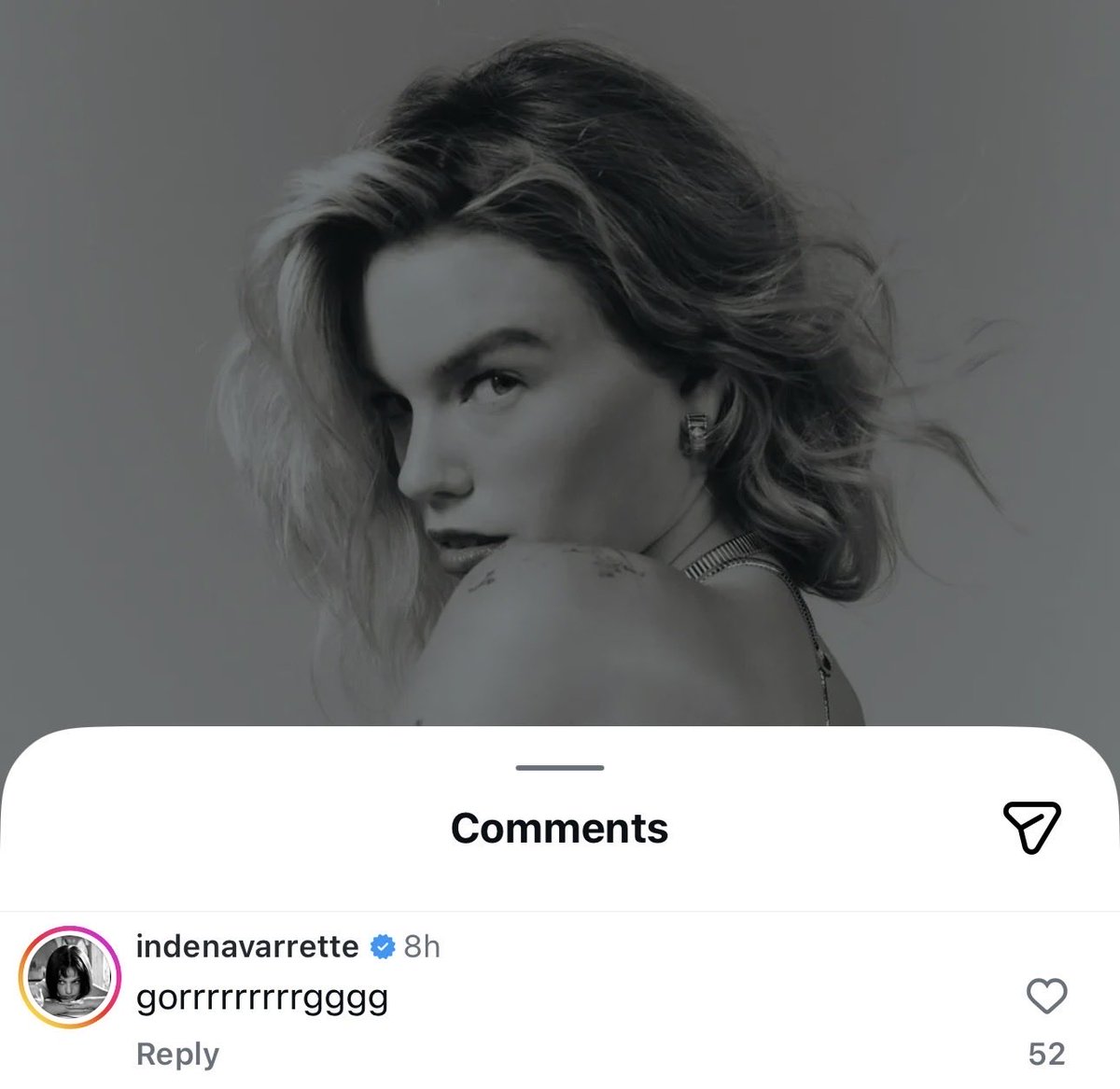 dalcockfiles's tweet photo. inde navarrette commented on milly’s ig photo❣️ https://t.co/jgEZJfAgTS