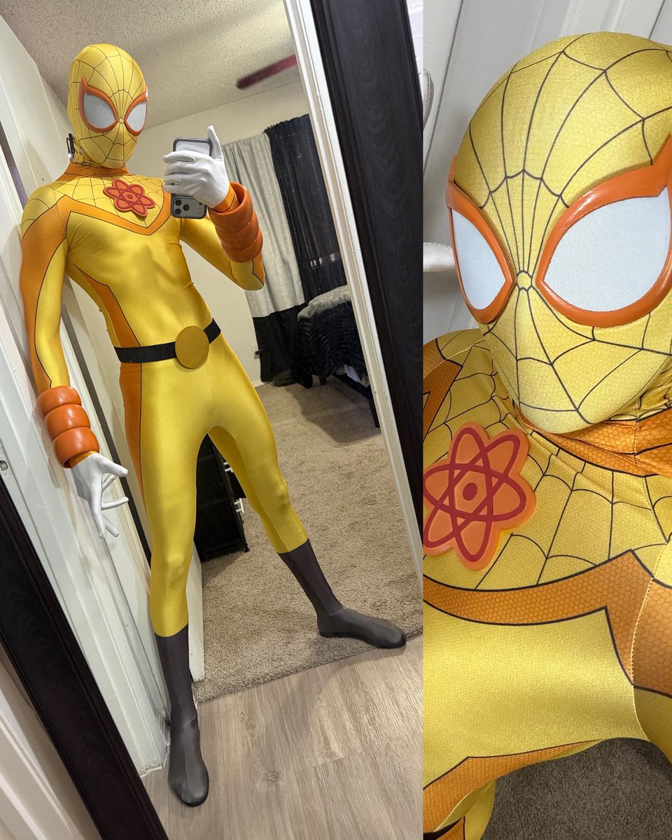 SpideyWuu's tweet photo. Powerline Spidey https://t.co/CvZro6vK1G