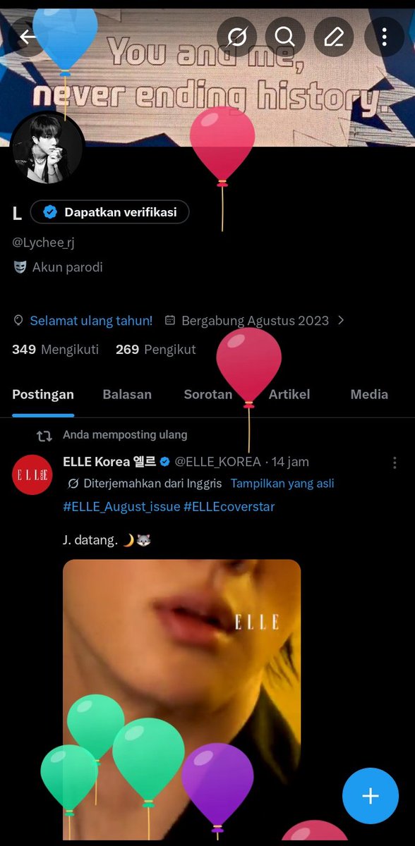 Lychee_rj's tweet photo. bangun tidur dapet ucapan selamat🥺 https://t.co/muUWxHNcNv