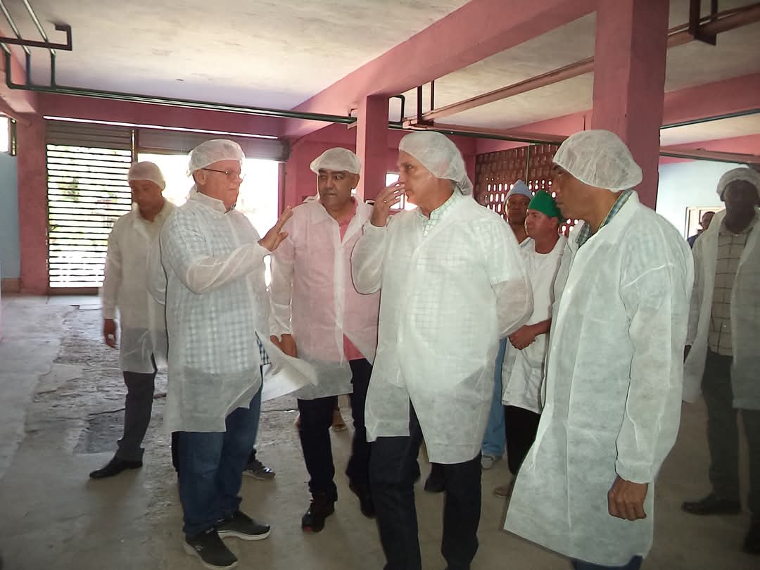 GEORGE80283962's tweet photo. Visita el Primer Secretario del y Presidente de la República @DiazCanelB junto al Ministro de la Industria Alimentaria Alberto López Díaz, entidades del Grupo empresarial en la Habana.
Se interesó en el intercambio sobre las acciones para la implementación de las transmisiones. https://t.co/o1f2BbwKHx