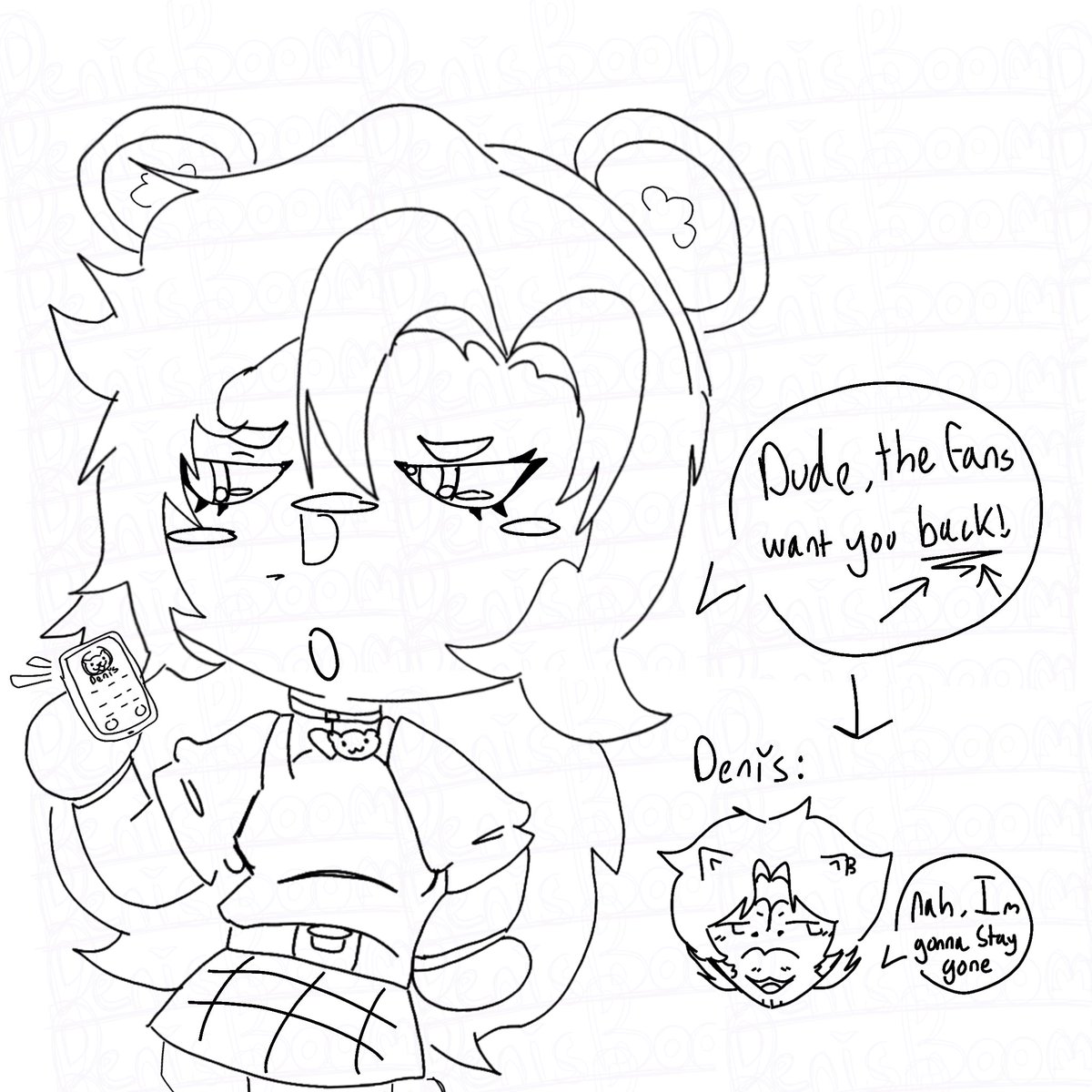 denisboomz's tweet photo. i promise ill actually draw them but have this doodle of mapletwins

#denisdaily #polarcub #flamtwt https://t.co/NhKVHCqg2l