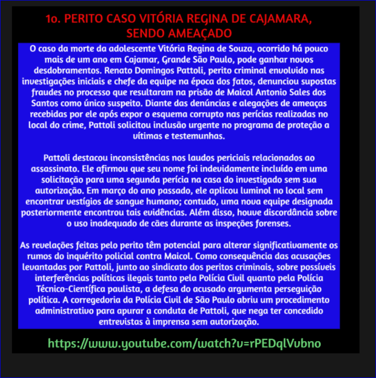be33905's tweet photo. Denúncias de fraude em perícia podem reabrir caso Vitória Regina  https://t.co/2RMraLBz4v https://t.co/mS9UgF5CCl