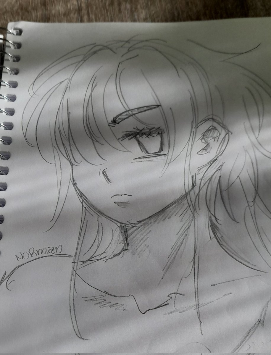 _noormandrawing's tweet photo. I took a new sketchbook out of the trash because I didn't have any more space in the others; it's purifying just to draw your oc in pencil. ✏️ #illustration #oc https://t.co/XRPtl6bsLU