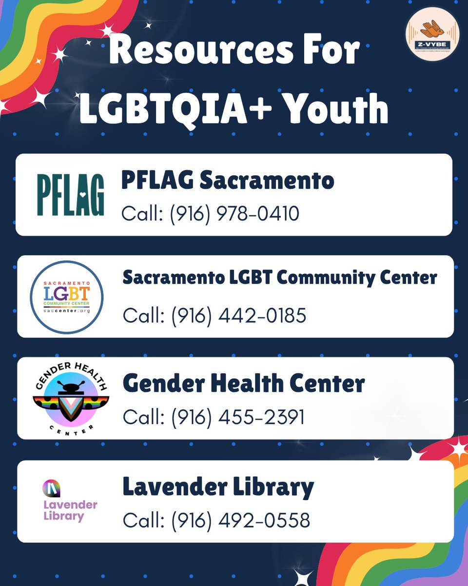 Zvybe_Sac's tweet photo. June may be over, but Pride is year-round. 🌈✨
Many LGBTQ+ young people face mental health challenges, social pressure, bullying, isolation, and barriers to care that can impact their overall well-being.🧡 https://t.co/eLu31HKiGe