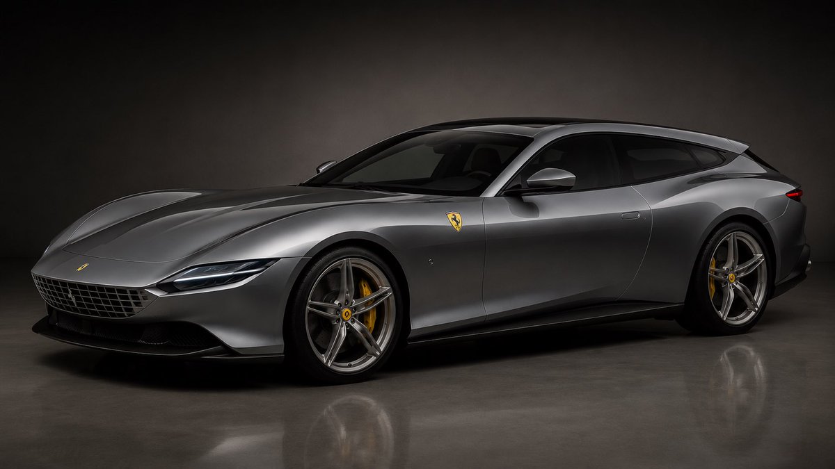 carwpln's tweet photo. Roma Shooting Brake (AI) vs the new Daytona Shooting Brake.

Elegant curves or retro-futurism? Which V12 wagon wins your heart? 🏎️🔥✨

#Ferrari #V12 #CarDesign #Roma
#DaytonaShootingBrake https://t.co/23FoedPqNP