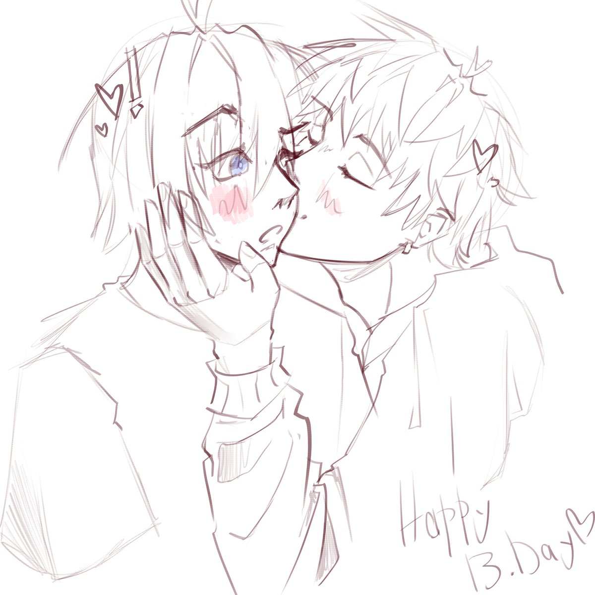 cokiss_coffin's tweet photo. Happy Birthday, Arthur gets a kiss as present first thing in the morning, trust. https://t.co/nfGKuktijy
