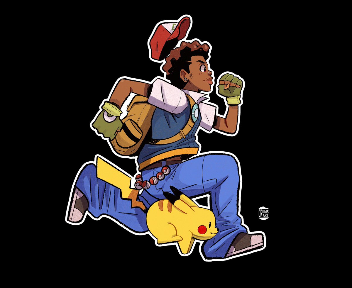 CRUMSART's tweet photo. Two Pokémon trainers I made ! I have a couple I want to make. https://t.co/nazJkfwJyD