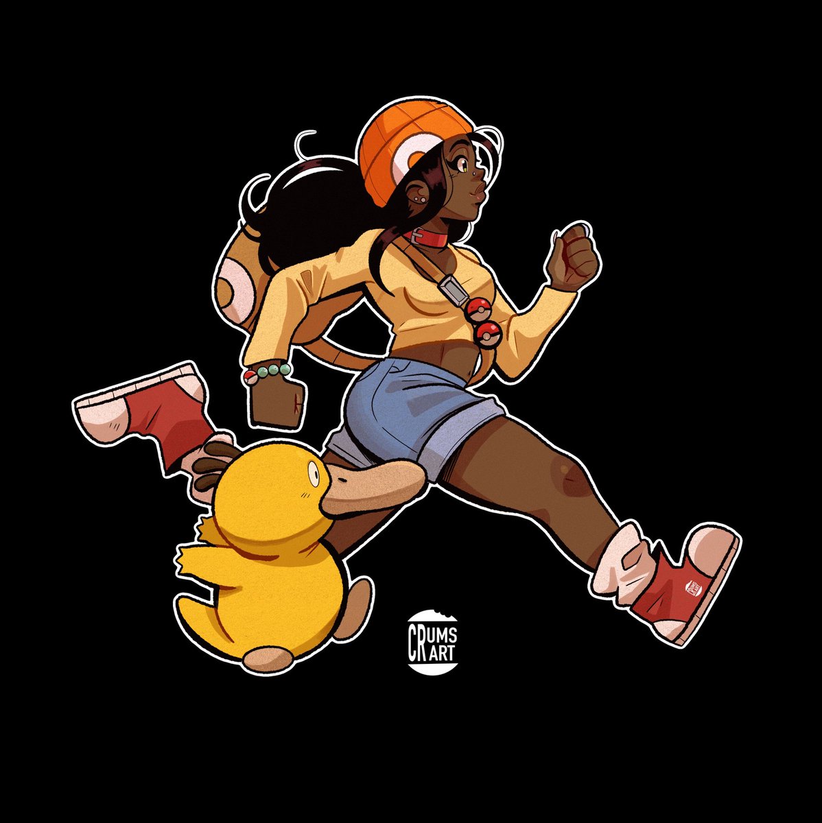CRUMSART's tweet photo. Two Pokémon trainers I made ! I have a couple I want to make. https://t.co/nazJkfwJyD
