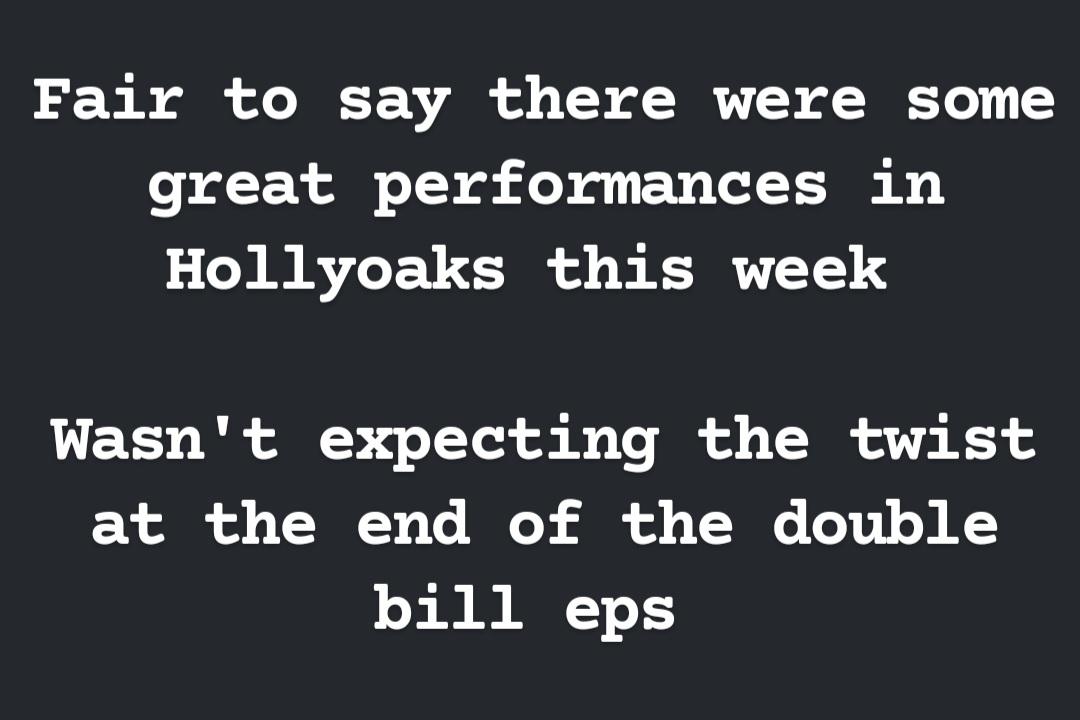 btlacreviews's tweet photo. Hollyoaks - 6th July till 8th July - 2026 - 10/10

#TVReviewer #FilmReviewer #TheatreReviewer #Hollyoaks https://t.co/BYcJMokvim