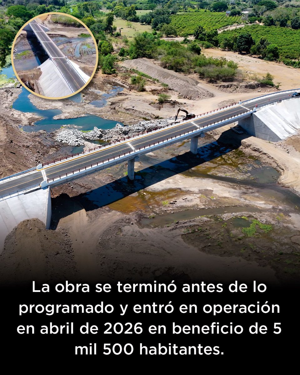 SICTmx's tweet photo. Fortalecemos la movilidad y unimos a las comunidades de Colima con la reconstrucción del Puente Presa Las Trancas, la cual concluyó cuatro meses antes de lo previsto y beneficia a 5 mil 500 habitantes de Ixtlahuacán. 🛣✨ https://t.co/w7ihnEC1Ef