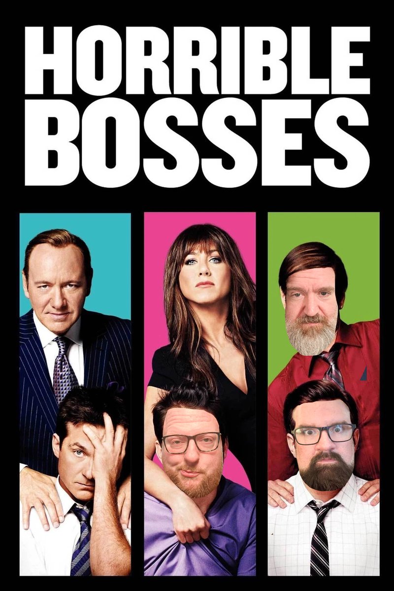 AvidIndoorzmen's tweet photo. Horrible Bosses is having its 15th anniversary and we brought in Chris Chatham to chat about it with us. Had a great time and a bunch of laughs were had. Enjoy! #HorribleBosses #NewEpisode #Photoshop https://t.co/KICSwPK7g1